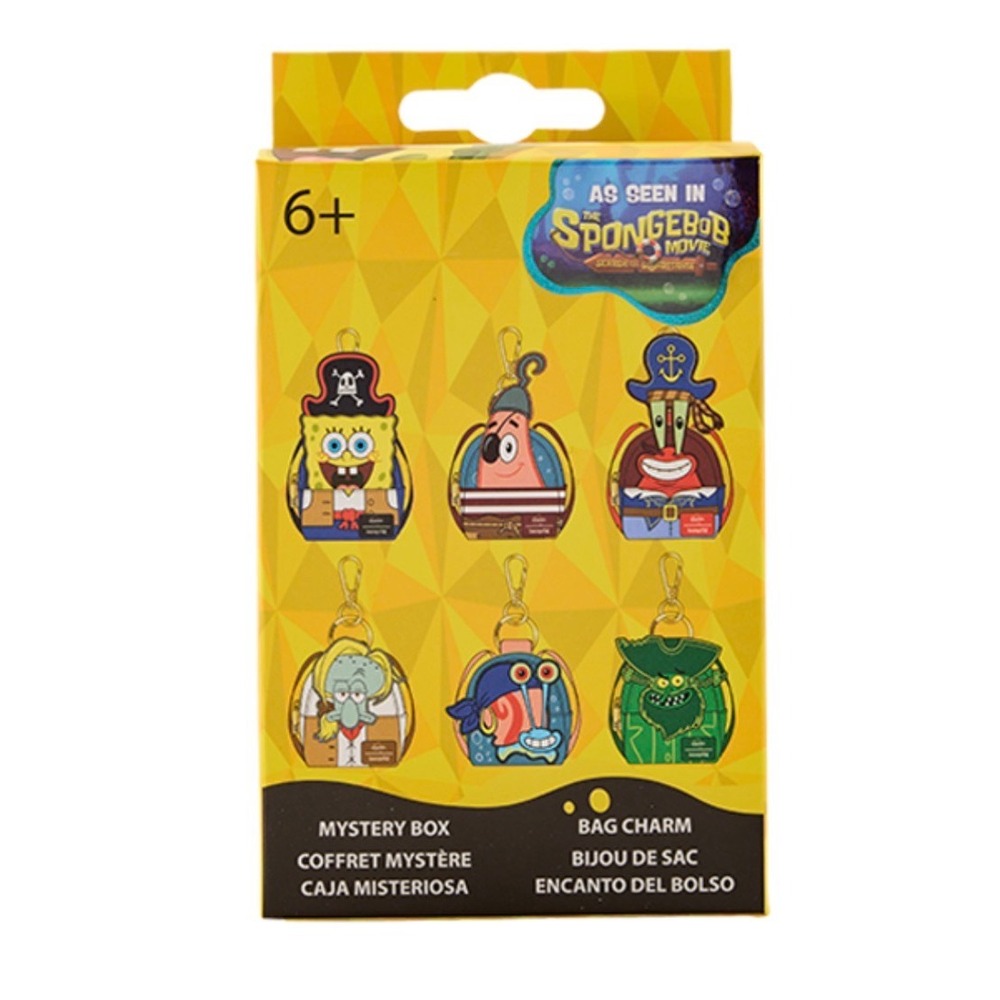 Loungefly SpongeBob‎ Movie Sponge on the Run Mystery Box Bag Charm Keychain